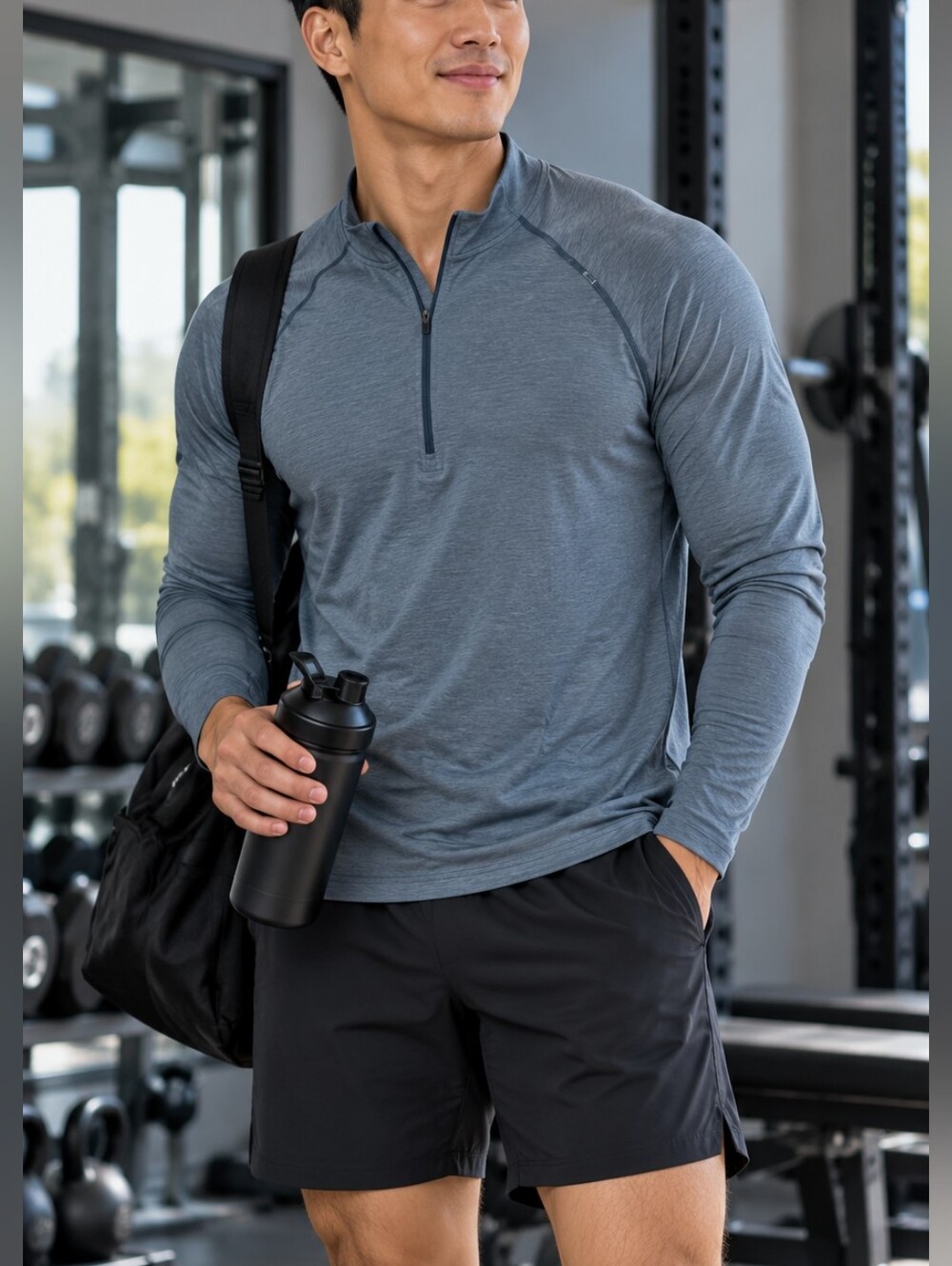 Lululemon Men’s Live In Practice  1/4 Zip Performance Pullover Size L